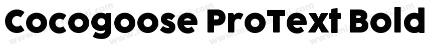 Cocogoose ProText Bold字体转换